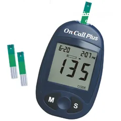  8 جهاز_قياس_السكري (On Call Plus) أمريكي الصنع حاصل على ترخيص FDA