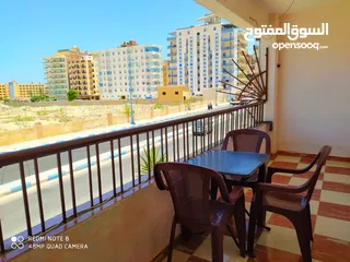  6 للبيع شقة 120 م قريبة من البحر في قلب مطروح علي الشارع الرئيسي أمام فندق المشير احمد بدوي