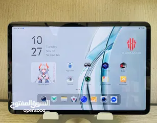  6 Tablet Red Majic Nova  12g Ram+256G 144Hz 10100mah battary آيباد خصوصي للألعاب