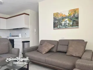  3 شقه مفروشه للايجار في عين منجد وقرب سوبرماركت الترتير