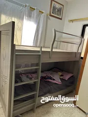  2 خزانه استقبال وتختين طابقين تفصيل وتخت سياره