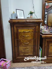  7 غرفة نوم خشب زان وقشرة زيتون
