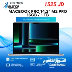  1 MacBook Pro 14.2" M2Pro 16GB / 1TB ماك بوك برو 14.2"