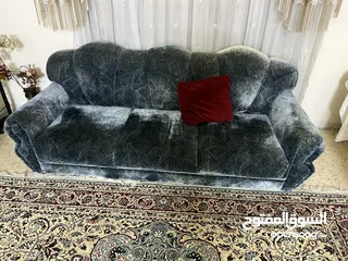  5 اثاث غرفة معيشة مع السجادة والستارة