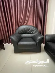  2 Leather Sofa Set