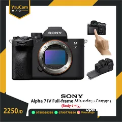  4 sony a7 iv  سوني بحالة الوكالة