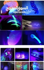  7 لوكس كاشف العقارب أشعة فوق البنفسجية UV كاشف الفطريات والاوساخ وخصوصا للحيوانات الاليفة مصباح يدوي