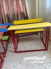  1 اثاث  مدرسة ورضة.  مكاتب  مستعملة