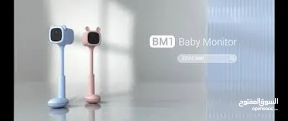  2 كاميرا EZVIZ BM1 لاسلكية 1080p، مراقبة أطفال ذكية، صوت ثنائي، رؤية ليلية، بطارية قابلة للشحن