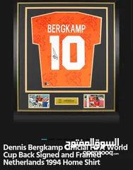  3 Dennis Bergkamp Official FIFA World Cup Back Signed