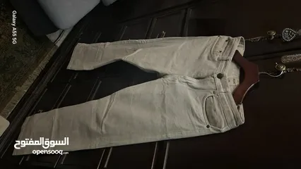  1 بنطلونين كتان FOX  genuine brand خصر 30