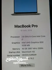  3 Macbook pro 2019 16''