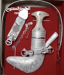  25 خنجر عماني قرن زراف هندي أصلي