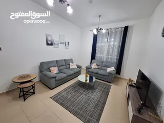  10 لايجار الشهري شقة مفروشة غرفتين وصالة في عجمان منطقة النعيمية أبراج السيتي تاور