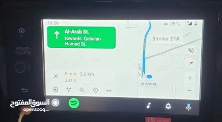  11 شاشة تويوتا هايلوكس اصليه جديده شركة وارد الشرق الأوسط مع فريم اصلي جديد, شاشة هايلوكس