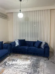  13 شقة مفروشة للإيجار طابق أرضي بام السماق 300 م داخلي 170 م وترس امامي 30 م وحديقة 100م