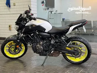  1 Yamaha MT07, 2018 in excellent condition