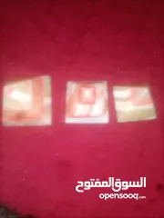  1 اهرامات بلورية مع اكسسوارات نحاسية