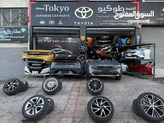  18 قطع تويوتا بريوس 2023-2025  مياكنيك بودي محركات ممشى قليل جميع القطع ياباني اصلي بحالة ممتازه