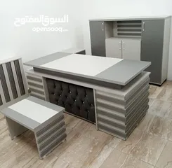 2 مكتب مميز قياس مترين +جانبية وادراج وطاولة توصيل مجاني داخل عمان والزرقاء