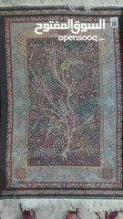  4 سجاد حرير تعليق إيراني-الوان طبيعية-حجم 90×60 سم جديد