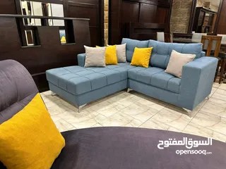  13 طقم كنب full modern كوالتي عالي    مصنوع من أجود أنواع خشب السويد  ، اسفنج ضغط عالي ، قماش شا