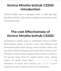  8 طابعة Konica Minolta C3320i جديدة بكرتونها