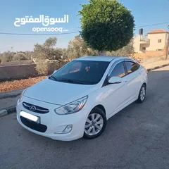  5 هونداي اكسنت 2016 بنزين أوتوماتيك بصمة وفل إضافات دهان شركة