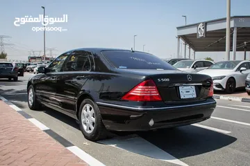  4 Mercedes Benz S500 Kilometres 70Km Model 2003