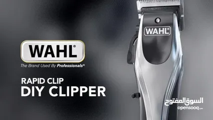  8 ماكنة حلاقه براند امريكي شحن بطارية ليثيوم بسعر مميز Wahl Rapid Clip Hair Clipper