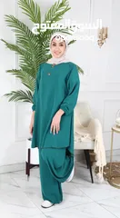  3 طقم أنيق ومريح للمحجبات للبيع واطقم الستاتي من زارا و بناطيل واسعة ومريحة للبيع اسعار حلوة ومناسبة
