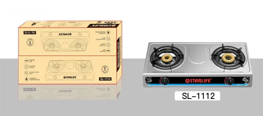  1 STARLIFE 2-BURNER GAS STOVE