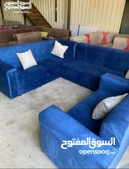  18 اطقم كورنر حرف ال مع مجوزه 9مقاعد جميع الالوان متوفره عرض لاخر الشهر من المصنع بسعر الجمله