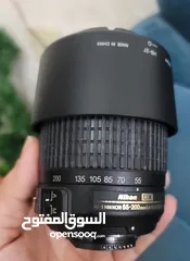  6 كاميرا نيكون D5200 مع عدستين(18-55)mm  و (55-200)mm
