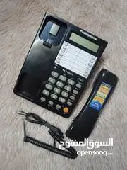  12 جهاز هاتف سلكي مكتبي او منزلي مزود بشاشه لعرض الارقام و هويه المتصل جهاز تلفون ارضي