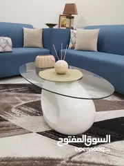  1 طاولة زجاج