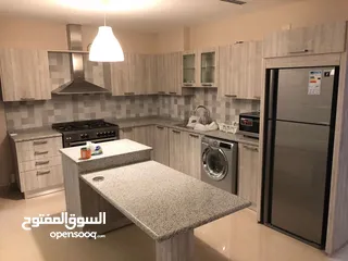  8 شقة ارضية مفروشة للايجار غرفتين نوم مع حديقة في عبدون
