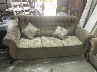  3 طقم كنب 7 مقاعد تفصيل بسعر حرق بس على 800