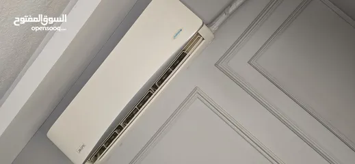 1 مكيف طن ونص انفيرتر  بحاله الوكاله