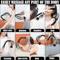  4 فرد المساج الاطبي fascial gun جلسة مساج متكاملة سهل الاستخدام فقط ب 17د وهدية مجانية اغتنم العرض