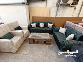  25 طقم كنب بلون شرحات 7 مقاعد عرض بسعر الجملة