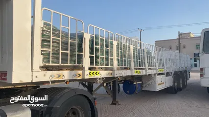  2 مقطورة للبيع تفتح 60 فوت 60 feet trailer for sale