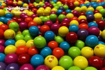  5 ماكينات علكة و مصاص. علكة 1500 حبة. طابات مجنونة طابات هدايا هزازات اطفال
