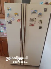  9 ثلاجة جينيرال اليكتريك ياباني اصلي بابين خليجيه