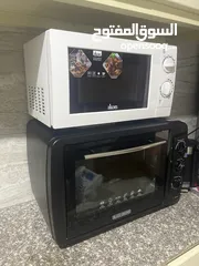  1 ikon microwave 700 watt 20 lt and blackdecker owen