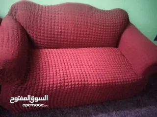  1 كفر كنب تركي للبيع مستعمل 7 مقاعد  مجوزة وثنائية ومفردتين