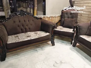  2 طقم كنب زان 11 مقعد للبيع بسعر مناسب جدا