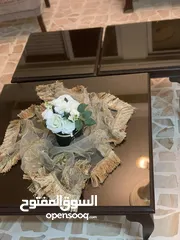  8 طقم كنب عشر مقاعد ثقيل مع معرض تلفزيون مع طاولات