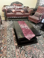  1 طقم كنب خشب زان