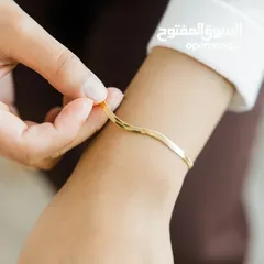  1 اساور مطلية ذهب محاكية 100% للذهب الطبيعي